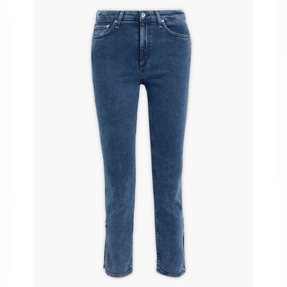 Rag & Bone Nina High-Rise Cropped Skinny Jeans - size 23 - Picture 3 of 4